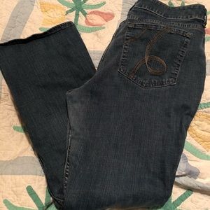 Rider mid rise boot cut jeans